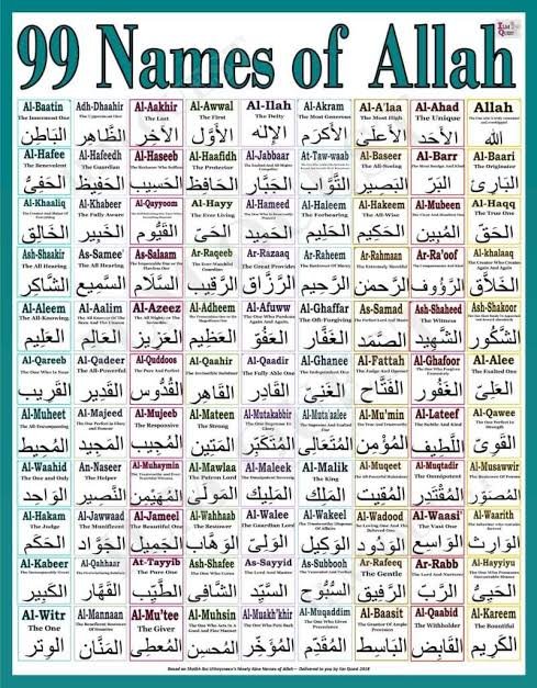 99 names of Allah